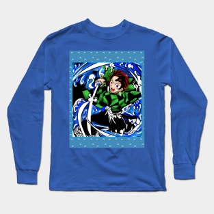 tanjirou kamado from kimetsu no yaiba Long Sleeve T-Shirt